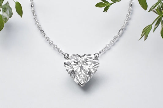 Heart Shape Diamond Solitaire Pendant