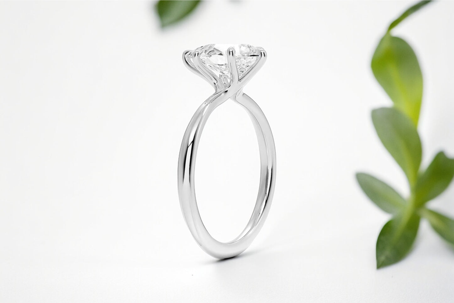 Pear Shape Diamond 6-prongs Solitaire Engagement Ring